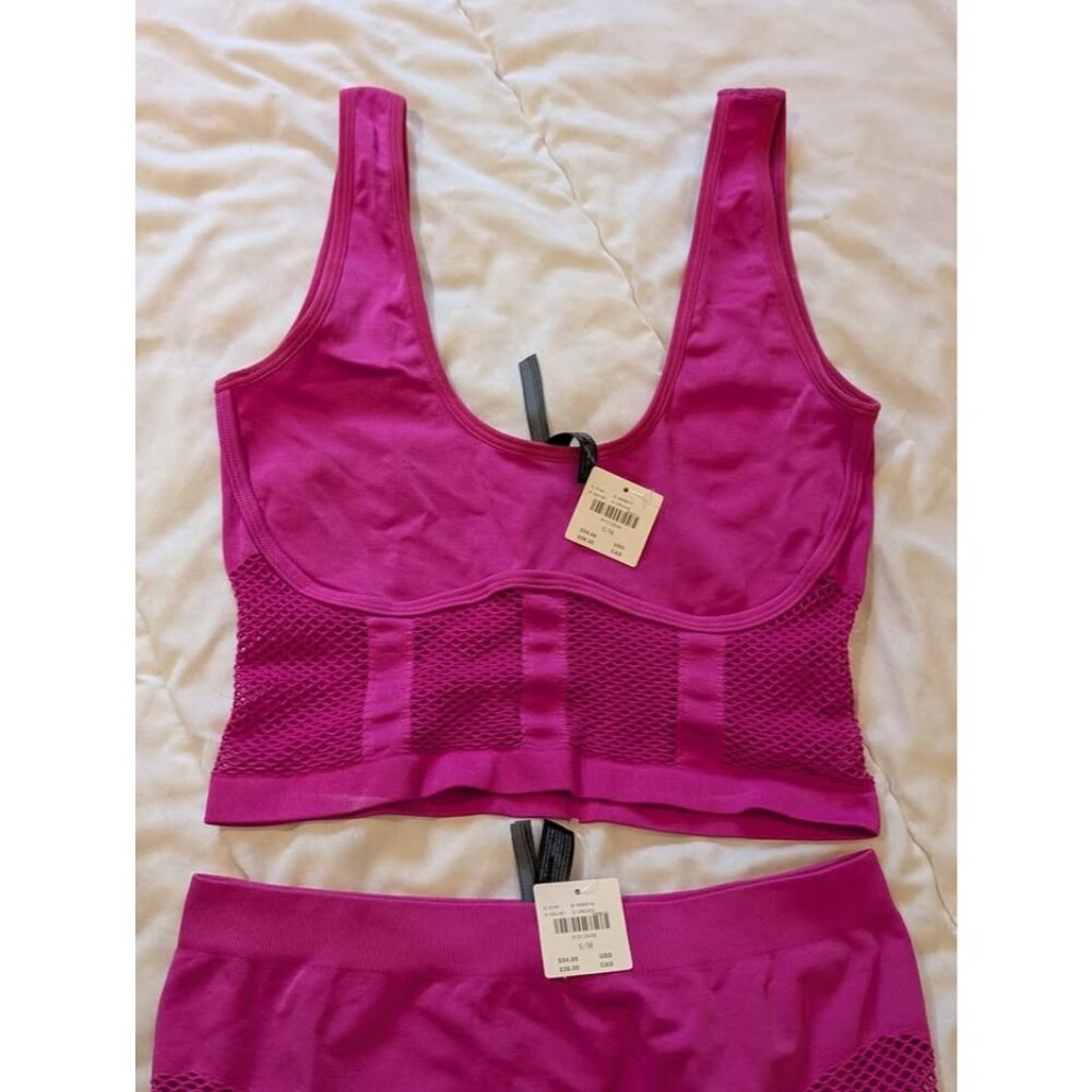 BNWT by Anthropologie Seamless Mesh Boyshorts & Corset Tank, Size S/M - Picture 5 of 8